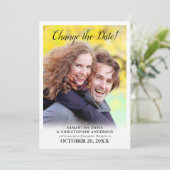 日付の縦写真を変更結婚した 招待状 (スタンド正面)