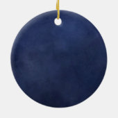 日付の航海のある聖降誕祭の信号旗 セラミックオーナメント (裏面)