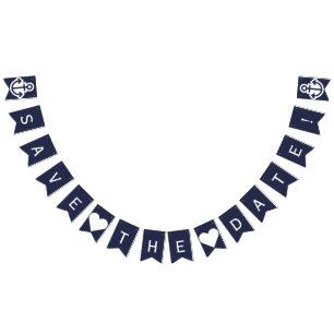 日付の航海のな旗布の写真の支柱を救って下さい バンティングフラッグ