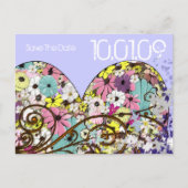 日付の花との保葉存 案内ポストカード (正面)