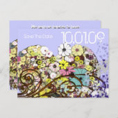 日付の花との保葉存 案内ポストカード (正面/裏面)