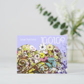 日付の花との保葉存 案内ポストカード (スタンド正面)