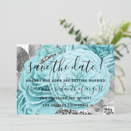 日付の花嫁の結婚バラアクアを保存 セーブザデート (スタンド正面)