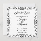 日付の花結婚柄を保存 セーブザデート (正面)