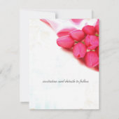 日付の赤いバラの招待を救って下さい セーブザデート (裏面)