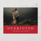 日付の赤い写真はがきを保存する シーズンポストカード (正面)