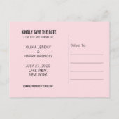 日付の郵便はがき|フェイクなホイルの金ゴールドのハートを救って下さい 案内ポストカード (裏面)