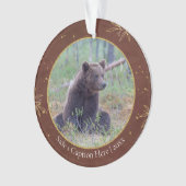 日付の野生動物写真記念 オーナメント (正面)
