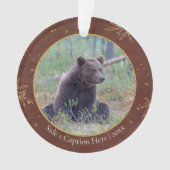 日付の野生動物写真記念 オーナメント (正面)