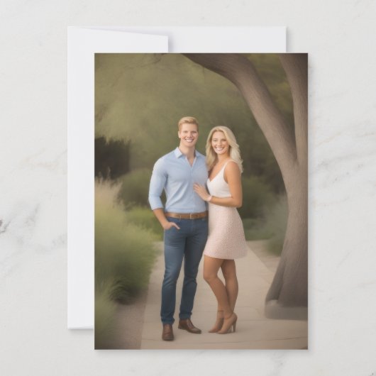 日付の金ゴールドクロスと結婚のリングや輪写真の保存 セーブザデート (裏面)