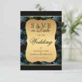 日付の青いビクトリアングリッターフローラの保存 セーブザデート (スタンド正面)