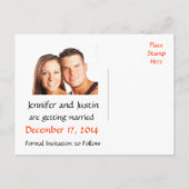 日付の青い水玉模様写真はがきを保存 案内ポストカード (裏面)