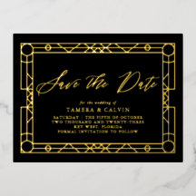 日付の黒い金ゴールド装飾枠の保存