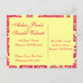 日付のPOSTカー結婚ドを保存2 -カスタマイズ! 案内ポストカード (裏面)