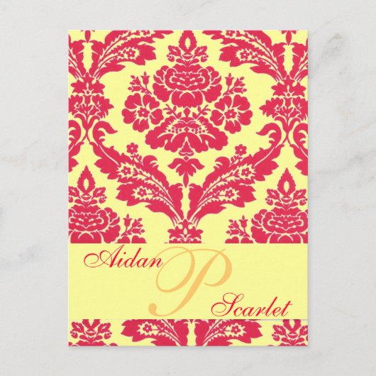 日付のPOSTカー結婚ドを保存2 -カスタマイズ! 案内ポストカード (正面)