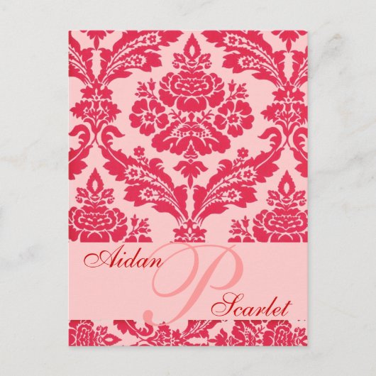 日付のPOSTカー結婚ドを保存3 -カスタマイズ! 案内ポストカード (正面)