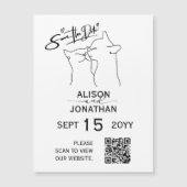 日付のQRコードのミニマルシンプルリストの保存 (正面)