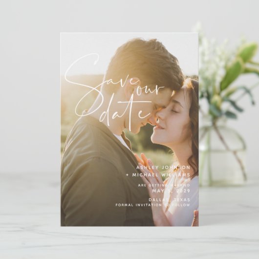 日付のQRコー結婚ドスクリプト2の写真を保存 セーブザデート (スタンド正面)