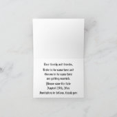 日付のsteampunkのギアの金ゴールドの茶色を救って下さい 案内状 (内部)