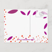 日付のsunflowerpostagraperテンプレートの保存 案内ポストカード (裏面)