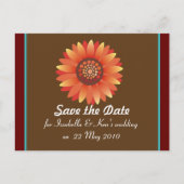 日付のsunflowerpostagraperテンプレートの保存 案内ポストカード (正面)