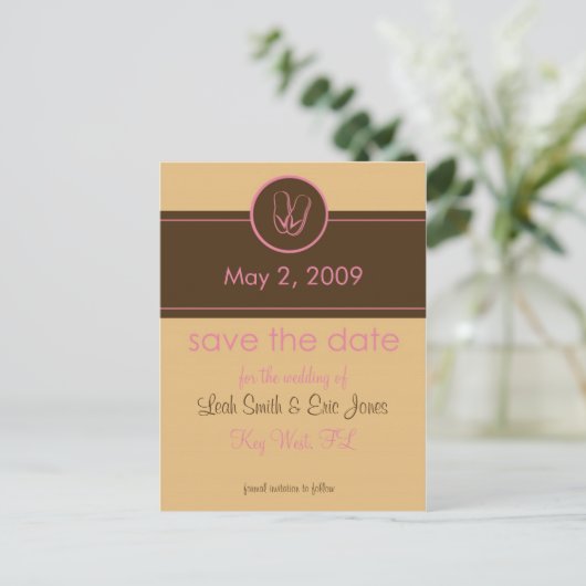 日付はがきのテンプレートの保存 案内ポストカード (スタンド正面)