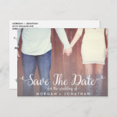 日付はがきの横テンプレート 案内ポストカード (正面/裏面)