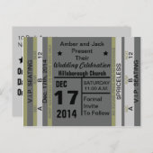 日付はがきをおもしろい保存するチケット 案内ポストカード (正面/裏面)