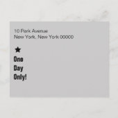 日付はがきをおもしろい保存するチケット 案内ポストカード (裏面)