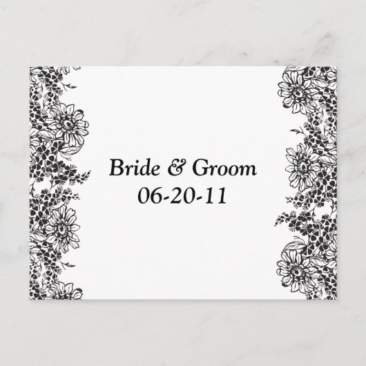 日付はがきをカスタマイズ可能に保存 案内ポストカード (正面)