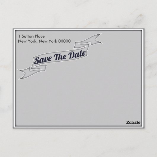 日付はがきを保存して卒業 ポストカード (裏面)