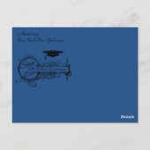 日付はがきを保存して卒業 ポストカード (裏面)