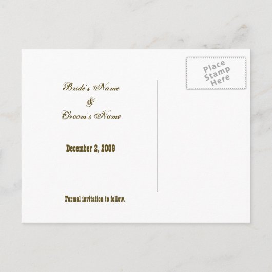 日付はがきを保存する – ホワイトチャーチ 案内ポストカード (裏面)