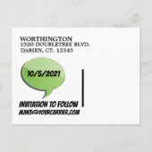 日付はがきを保存する ポストカード (裏面)