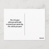 日付はがきを保存する ポストカード (裏面)