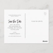 日付はがきを保存する – 手書き ポストカード (裏面)