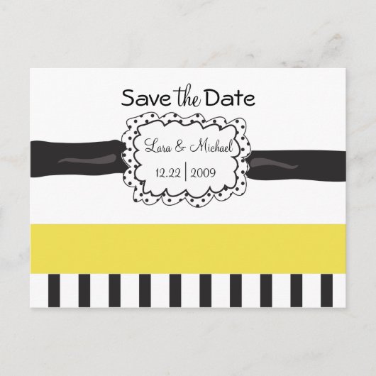 日付はがきを保存する 案内ポストカード (正面)