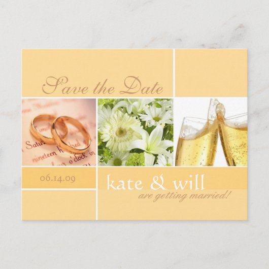 日付はがきを保存する 案内ポストカード (正面)