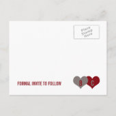 日付はがきを保存する 案内ポストカード (裏面)