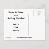 日付はがきを保存する 案内ポストカード (裏面)