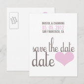 日付はがきを保存する 案内ポストカード (正面/裏面)