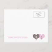 日付はがきを保存する 案内ポストカード (裏面)