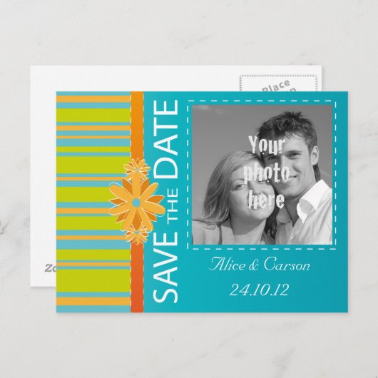 日付はがきを保存する 案内ポストカード (正面/裏面)