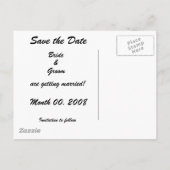 日付はがきを保存する 案内ポストカード (裏面)