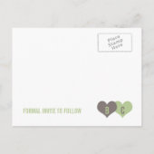 日付はがきを保存する 案内ポストカード (裏面)