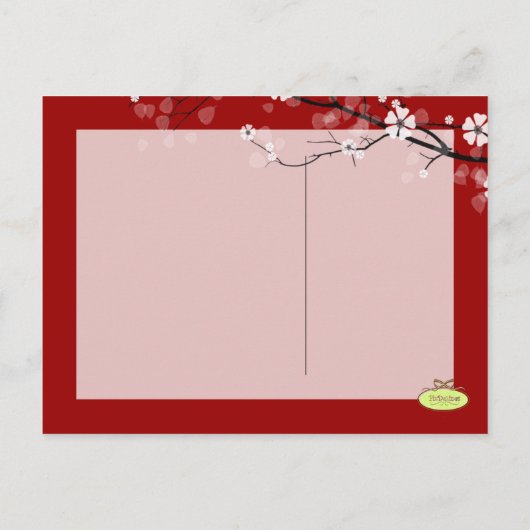 日付はがきを保存する 案内ポストカード (裏面)