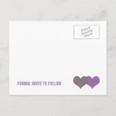 日付はがきを保存する 案内ポストカード (裏面)