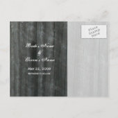 日付はがきを保存する – 2つのバラとバーンドア 案内ポストカード (裏面)