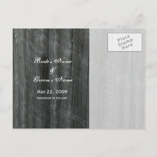 日付はがきを保存する – 2つのバラとバーンドア 案内ポストカード (裏面)