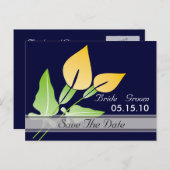 日付はがきを保存するCalla Lily 案内ポストカード (正面/裏面)